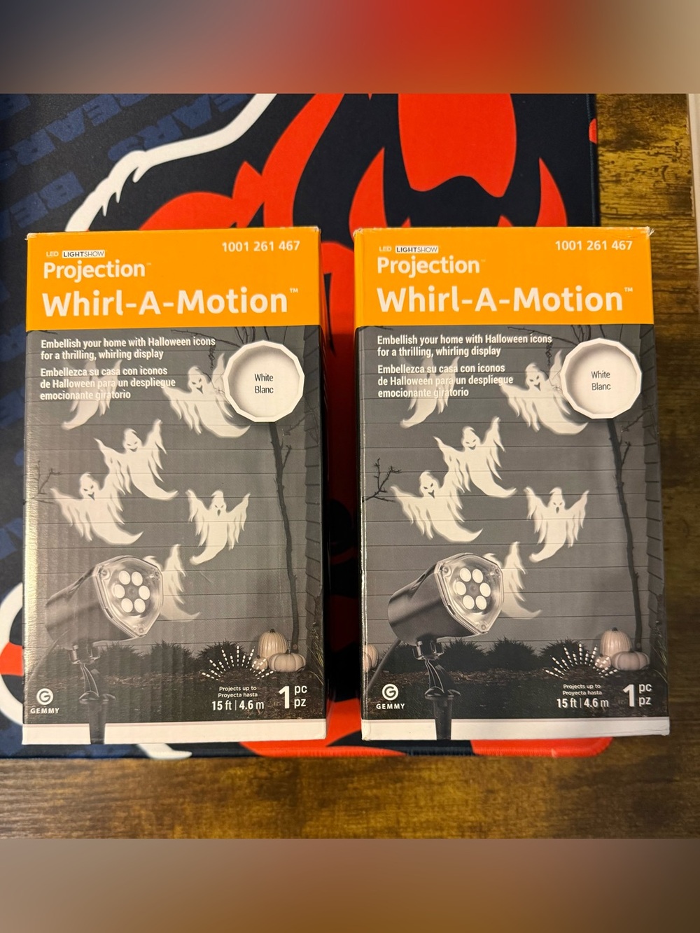 Gemmy Whirl-A-Motion Halloween Projection Lights - White